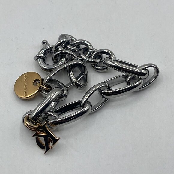 Dyrberg Kern Silver & Gold Tone Charm Bracelet - Picture 8 of 8